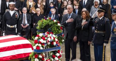 Jimmy Carter's casket arrives in Washington for his final farewell