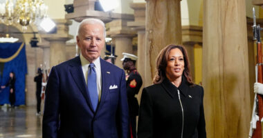 Joe Biden and Kamala Harris ‘viciously’ booed at Trump’s inauguration as Mike Pence is ‘heckled worse than the Dems’