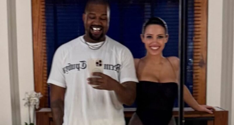 Kanye West's wife Bianca Censori flashes her backside in racy snaps as rapper spends holiday away from his kids