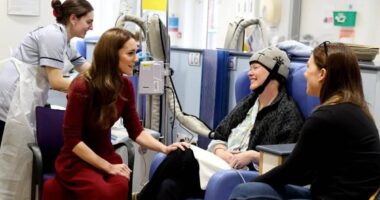 Kate Middleton says she is in remission from cancer and is 'looking forward to a fulfilling year ahead' as she thanks staff at the Royal Marsden Hospital for her 'exceptional' care