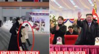 Kim Jong-un reveals two more family members with pictures showing young niece and nephew - fueling speculation boy is first in line for power ahead of tyrant's daughter