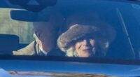 King Charles and beaming Queen Camilla attend Sunday service at Crathie Kirk - amid claim Prince Harry 'had genuine hope' the Royal Family would get in touch despite his tell-all book