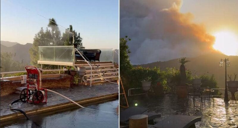 LA family used ‘budget friendly’ system pumping water from pool to help save their home from wildfires