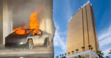 Las Vegas police say Cybertruck that exploded at Trump hotel had fuel containers, large firework mortars