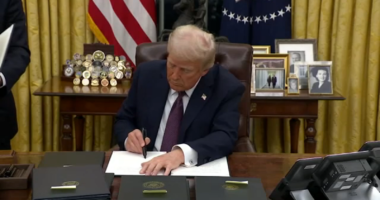 List of executive orders President Trump signed on his first day in office