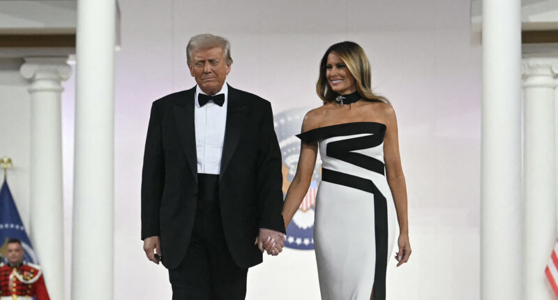 Melania Trump inauguration ball dress leaves fans speechless as Usha Vance also stuns in gown on Donald’s big night