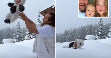 Millionaire influencer wanted by cops over viral video showing him throwing his baby into snowdrift ‘for likes’