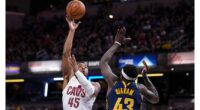 NBA-leading Cleveland Cavaliers end Indiana Pacers' 6-game winning streak with 127-117 victory