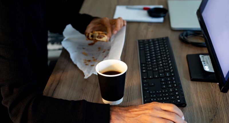 Nearly half of Brits eat breakfast on the job – with a third holding meetings over the most important meal of the day