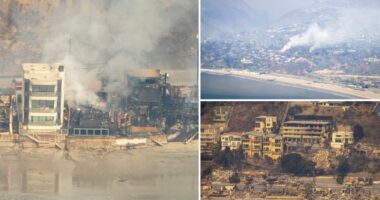 Pacific Coast Highway in ruins as new photos show utter destruction along once beautiful oceanfront