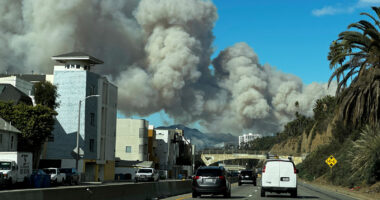 Palisades fire: Brush fires ignite amid powerful 'life-threatening' windstorm in Southern California