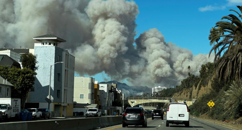 Palisades fire: Brush fires ignite amid powerful 'life-threatening' windstorm in Southern California