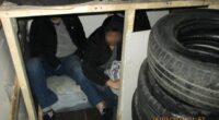 People smugglers JAILED after trying to sneak men into the UK crammed in makeshift den underneath pile of dirty tyres