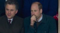 Prince William cuts a nervous figure in the stands as he watches his beloved Aston Villa lose against Prince Albert's Monaco - less than a week after shocking fans with Wetherspoons visit