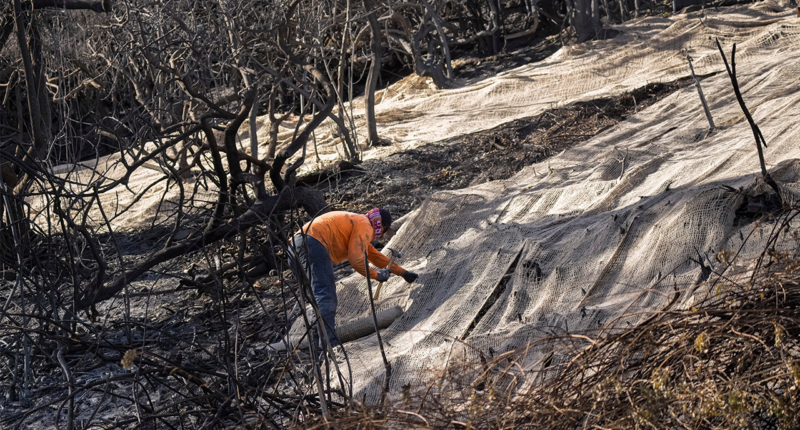 Rain in California helps firefighters respond to wildfires but presents risk of toxic ash runoff