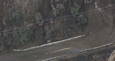 Rain in Southern California creates mudflows but helps firefighters