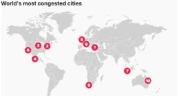 Revealed: The world's most congested cities and the eye-watering number of hours drivers sit in traffic - and it's bad news for motorists in London and New York