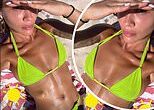 Rita Ora shows off her lithe physique in neon green bikini and works up a sweat in the gym on New Zealand getaway - after adding a whopping £5M to her already substantial fortune