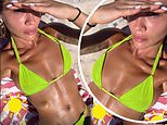 Rita Ora shows off her lithe physique in neon green bikini and works up a sweat in the gym on New Zealand getaway - after adding a whopping £5M to her already substantial fortune