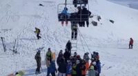 Schoolgirl, 11, is among holidaymakers injured in ski lift collapse on Spanish resort that saw skiers 'flung through the air' - as police launch probe into chairlift that 'passed every safety test'