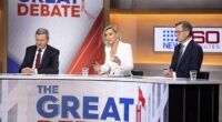 Deborah Knight asked Anthony Albanese and Scott Morrison to define a woman before both leaders shut down the journalist with blunt responses