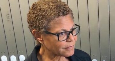 Shocking moment LA's woke mayor Karen Bass refuses to apologise to distraught residents for catastrophic oversights on fire budget