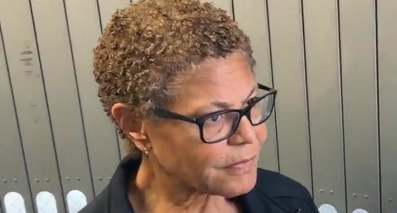 Shocking moment LA's woke mayor Karen Bass refuses to apologise to distraught residents for catastrophic oversights on fire budget