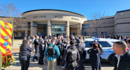 Student killed & second wounded in Antioch High school shooting as teen gunman opens fire in cafeteria then shoots self