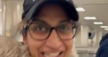 Suella Braverman sports MAGA cap as she lands in Washington for Donald Trump’s inauguration