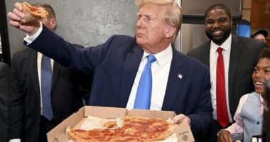 TOM LEONARD: Donald Trump's enemies wishfully think he's a Big Mac away from a heart attack. How IS a burger addict whose only exercise is riding in a golf buggy and who only sleeps five hours a night so fighting fit at 78?