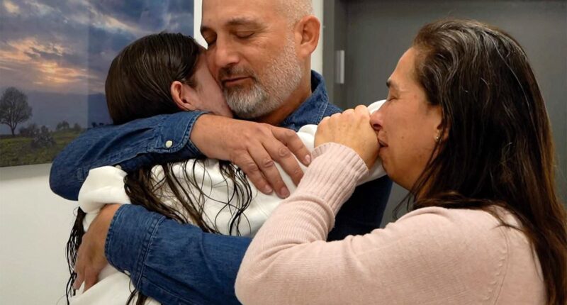 Tears of joy as four emotional Israeli soldiers taken hostage by Hamas are reunited with their families 477 days after being kidnapped - as 200 Palestinians including 120 serving life for deadly attacks are freed by Israel 