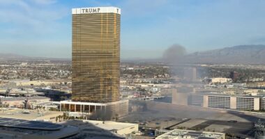 Terror probe launched as Tesla Cybertruck EXPLODES outside Trump International Hotel in Las Vegas, killing driver