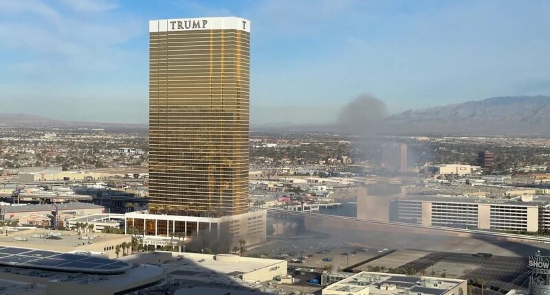 Terror probe launched as Tesla Cybertruck EXPLODES outside Trump International Hotel in Las Vegas, killing driver