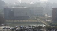 A view of the P4 lab inside the Wuhan Institute of Virology is seen after a visit by the World Health Organization team in Wuhan in China's