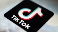 Tiktok app logo showing on phone screen