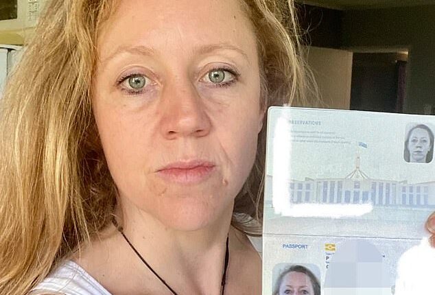 Immigration officials refused to let Sydney mother Lindsey Gray (pictured) board a plane to New Zealand after they found minor damage to her Australian passport