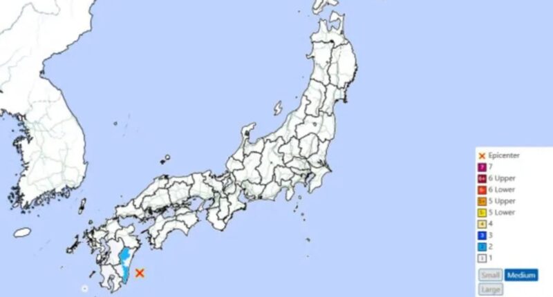 Tsunami warning issued after huge 6.9 magnitude earthquake strikes ‘Ring of Fire’ off the coast of Japan