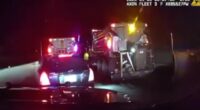 WATCH: Line of Colorado snowplow drivers stop suspect fleeing from authorities on I-70