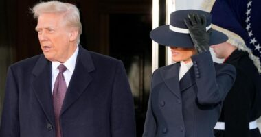 What is Melania Trump wearing to Donald Trump's inauguration?