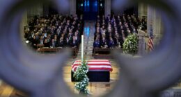 Who was at Jimmy Carter's state funeral in Washington?