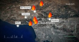 Wildfires in California: New fire erupts in Hollywood Hills, threatening iconic landmarks; at least 5 dead