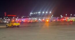 Airplane wing strikes tug vehicle at Chicago airport, leaving driver hospitalized