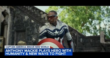 Anthony Mackie takes over as Captain America in 'Brave New World,' coming to theaters ahead of Valentine's Day