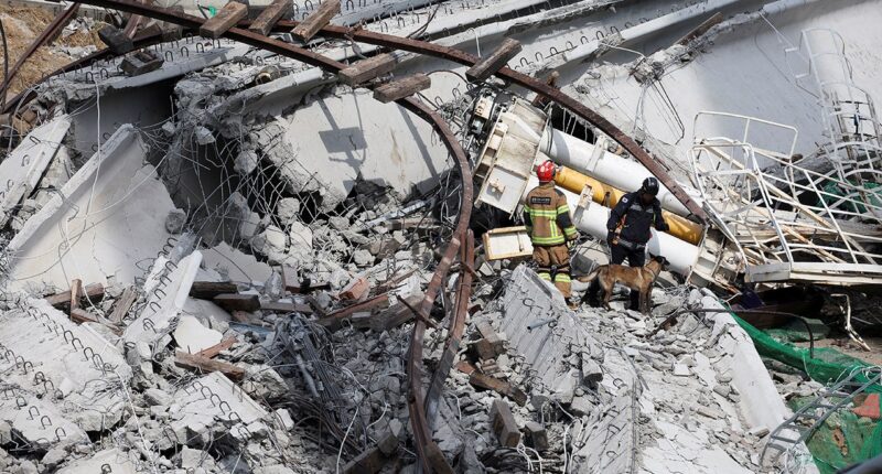 At least four dead in South Korea highway construction project collapse