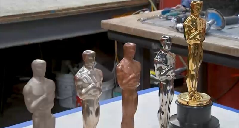 Behind the scenes making of the Oscar statues in Orange County, New York