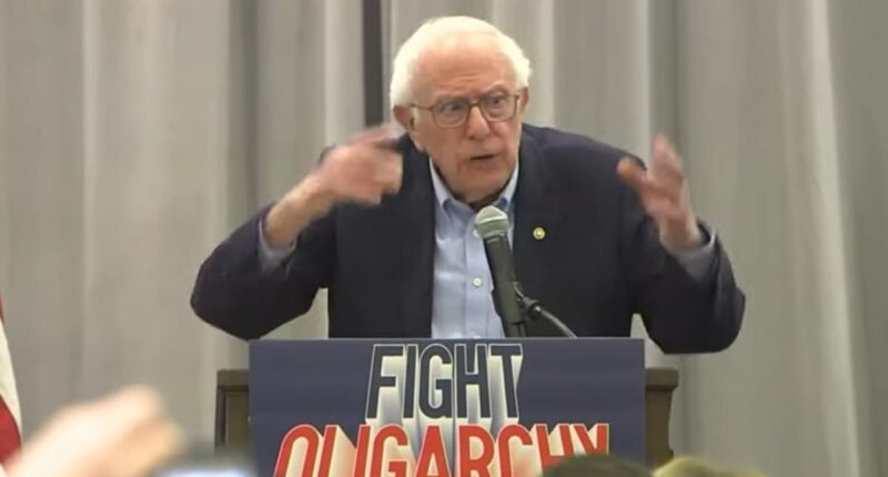 Bernie Sanders kicks off 'fighting oligarchy' tour where he raged against Elon Musk and Trump with dire warning