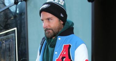 Bradley Cooper wears Philadelphia Eagles merch ahead of Super Bowl LIX and more star snaps