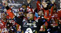 Bryon survives late wrecks to win 2nd straight Daytona 500