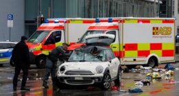 Car drives into crowd of people leaving at least 20 injured in Munich - hours before US Vice President and Zelensky arrive for security conference