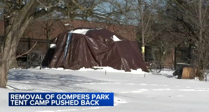 Chicago homeless encampment: Removal of Gompers Park tent camp delayed to next month, community expresses public safety concerns